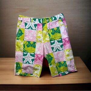 Lilly Pulitzer Ocean Paradise Patch Bermuda Shorts